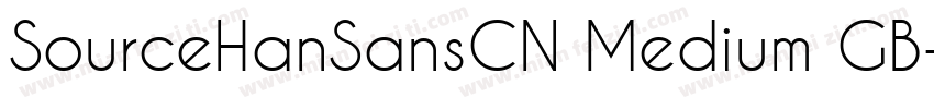 SourceHanSansCN Medium GB字体转换